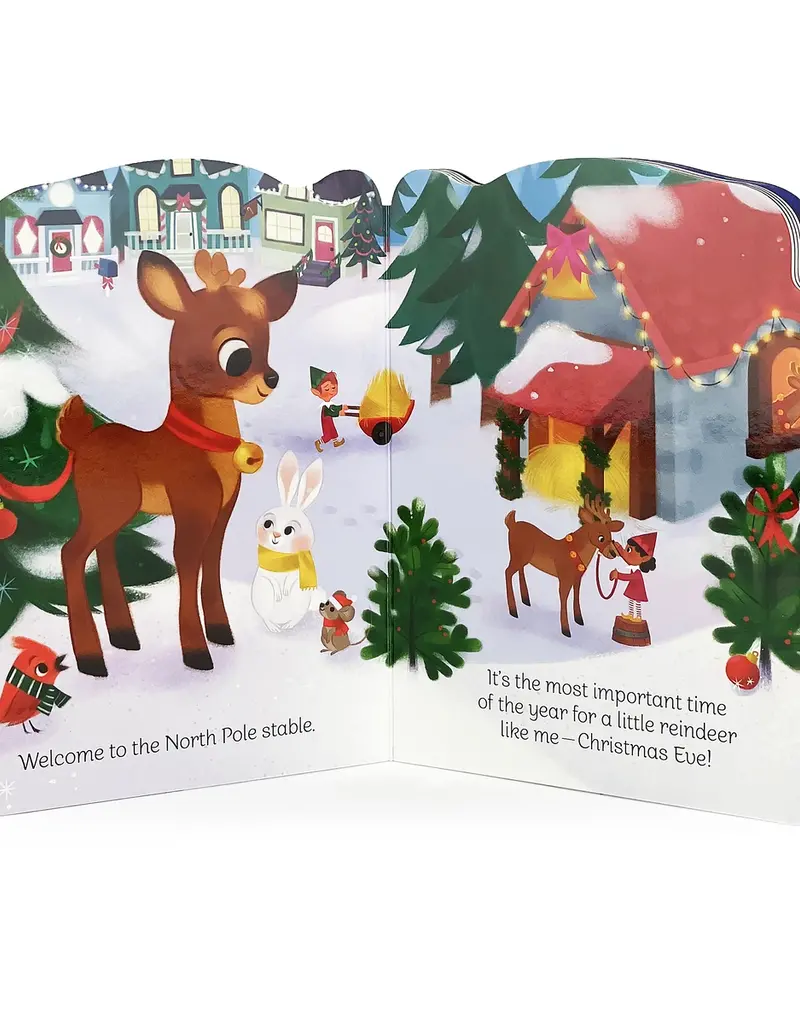 509 Broadway A Little Reindeer Shaped Christmas Board Book