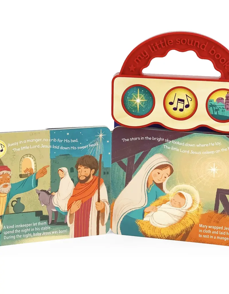 509 Broadway Away in A Manger Nativity 3-Button Jesus Sound Book