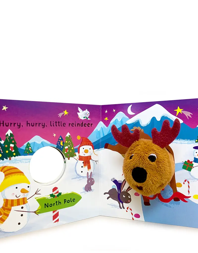 509 Broadway Jingle, Jingle, Little Reindeer Finger Puppet Board Book