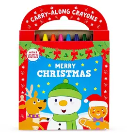 509 Broadway Merry Christmas Coloring Book with Crayons Set