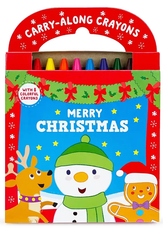 509 Broadway Merry Christmas Coloring Book with Crayons Set