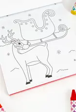 509 Broadway Merry Christmas Coloring Book with Crayons Set