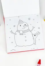 509 Broadway Merry Christmas Coloring Book with Crayons Set