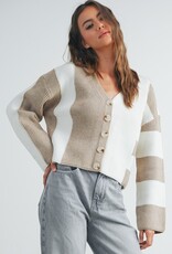 509 Broadway Color Block Cardigan