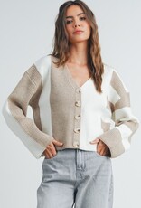 509 Broadway Color Block Cardigan