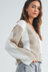 509 Broadway Color Block Cardigan