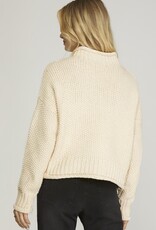 509 Broadway Turtle Neck Basic Sweater