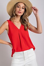 509 Broadway V-Neck Sleeveless Tank Top