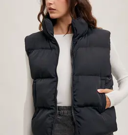 509 Broadway Zipper Front Puffer Vest