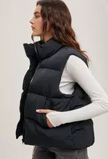 509 Broadway Zipper Front Puffer Vest
