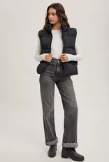 509 Broadway Zipper Front Puffer Vest