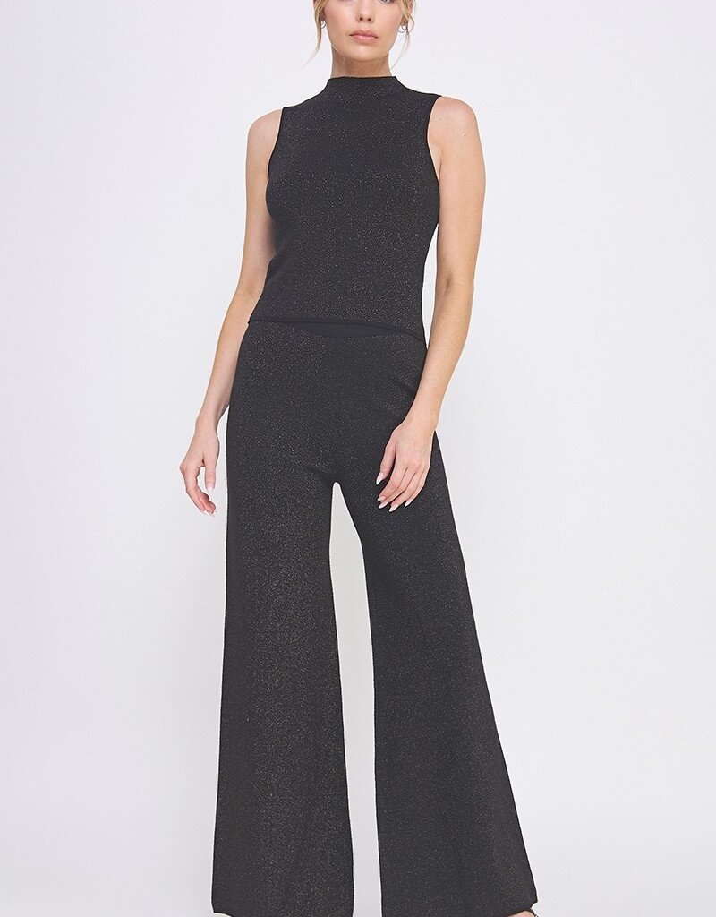 509 Broadway Lurex Wide Leg Pant