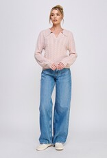 509 Broadway Soft Cable Knit Pullover Sweater