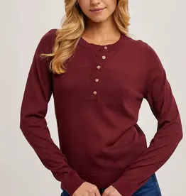 509 Broadway Henley Knit Shirt