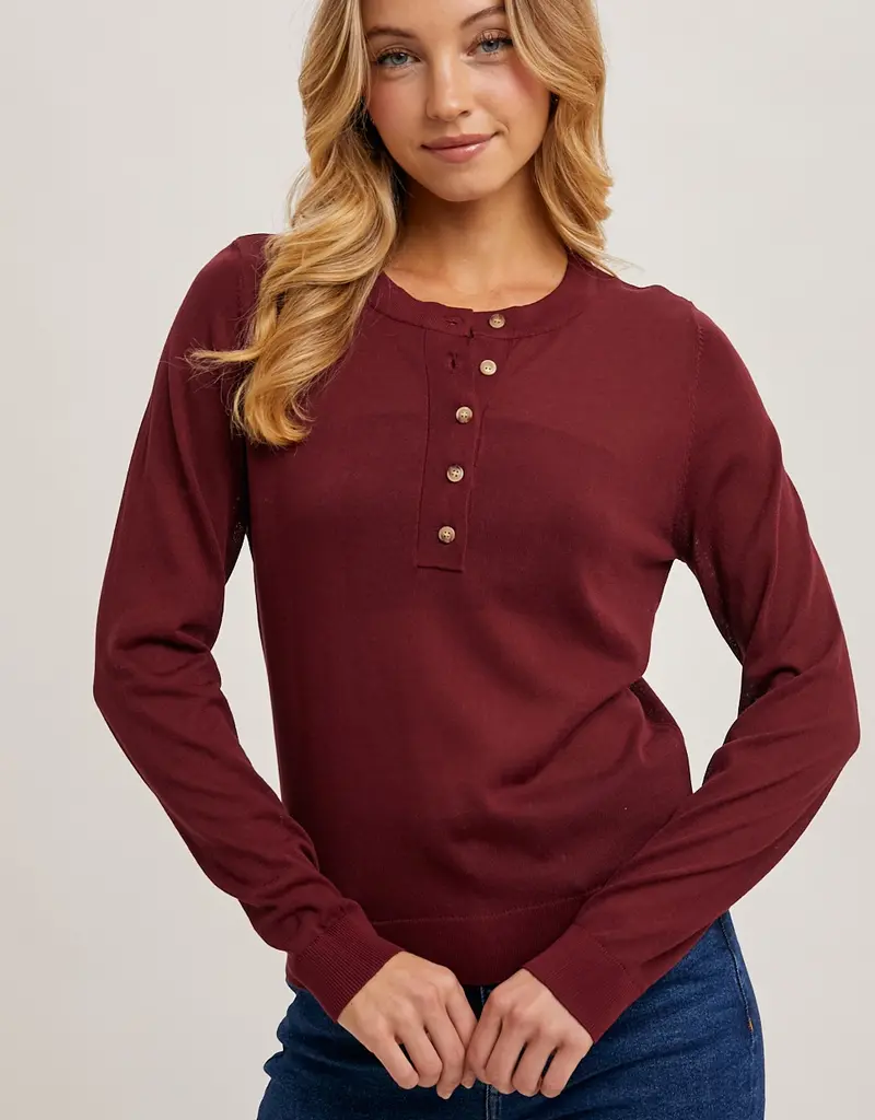 509 Broadway Henley Knit Shirt