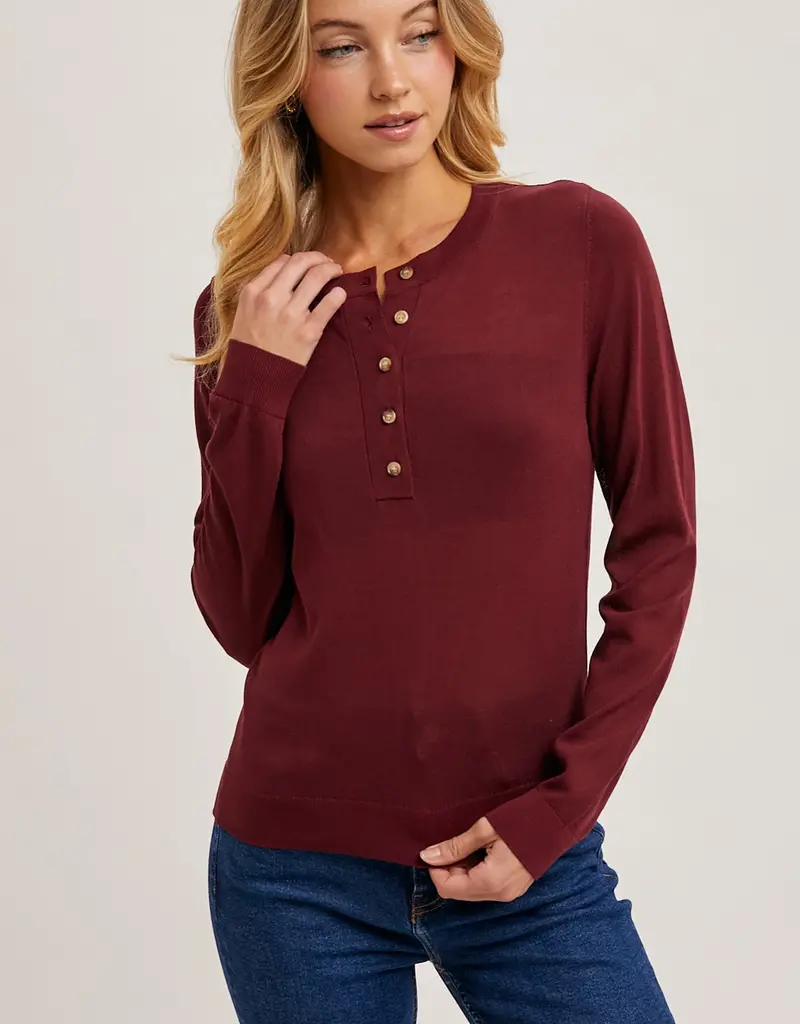 509 Broadway Henley Knit Shirt