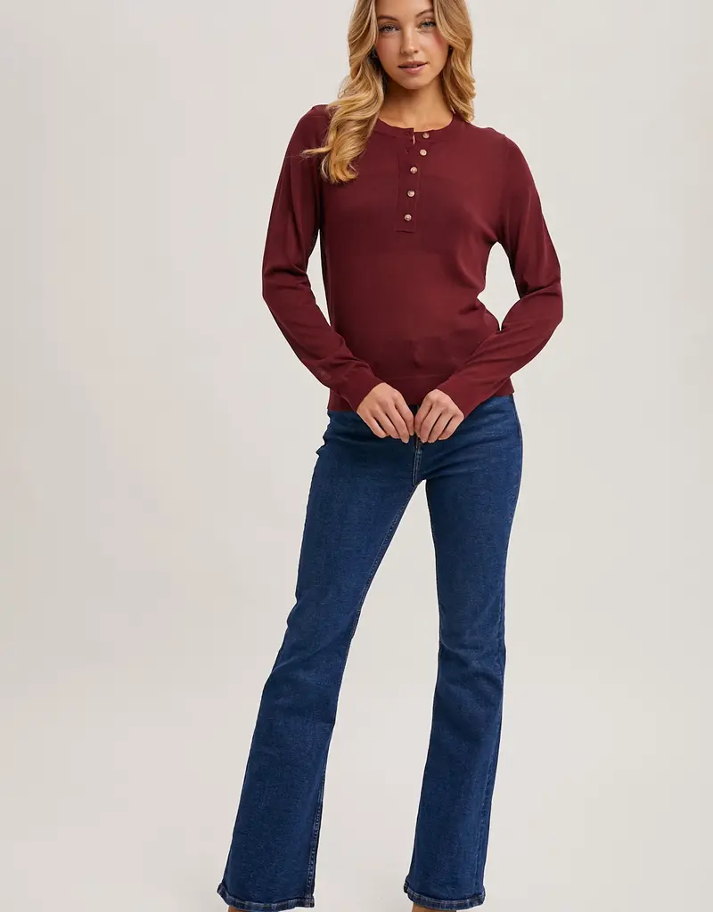 509 Broadway Henley Knit Shirt