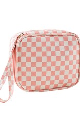 509 Broadway Travel Checker Makeup Pouch