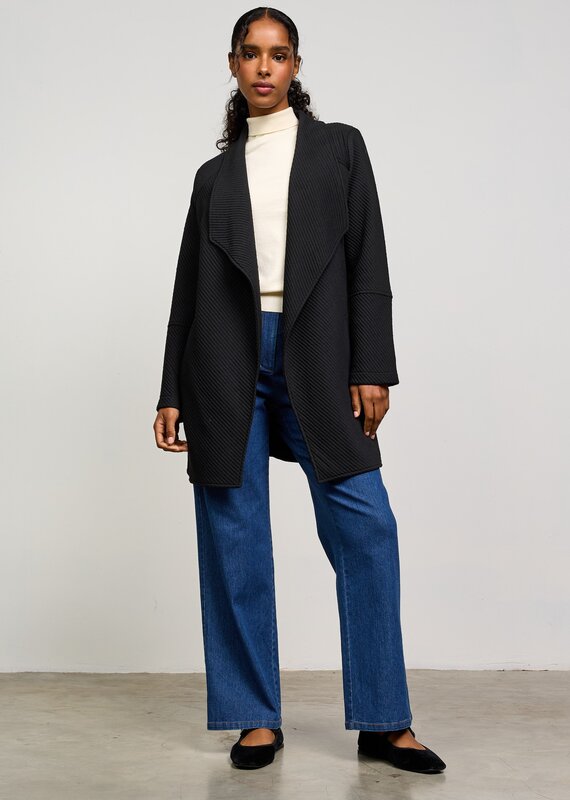 509 Broadway Open Front Quilted Jacket