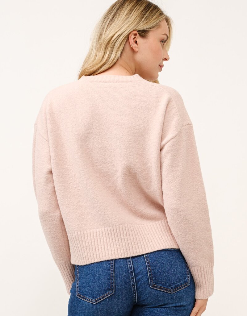 509 Broadway Crewneck Soft Pullover Sweater