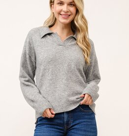 509 Broadway Polo Pullover Sweater