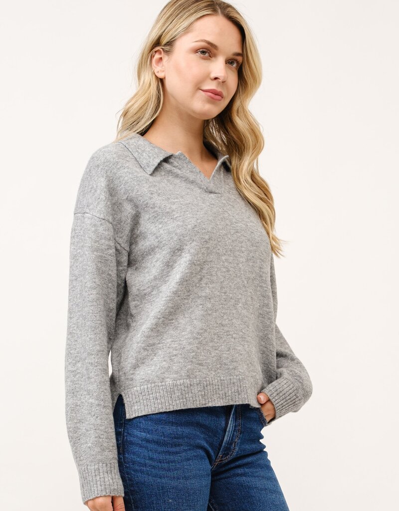 509 Broadway Polo Pullover Sweater
