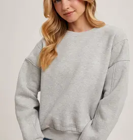 509 Broadway Crew Neck Oversized Sweatshirt