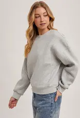 509 Broadway Crew Neck Oversized Sweatshirt