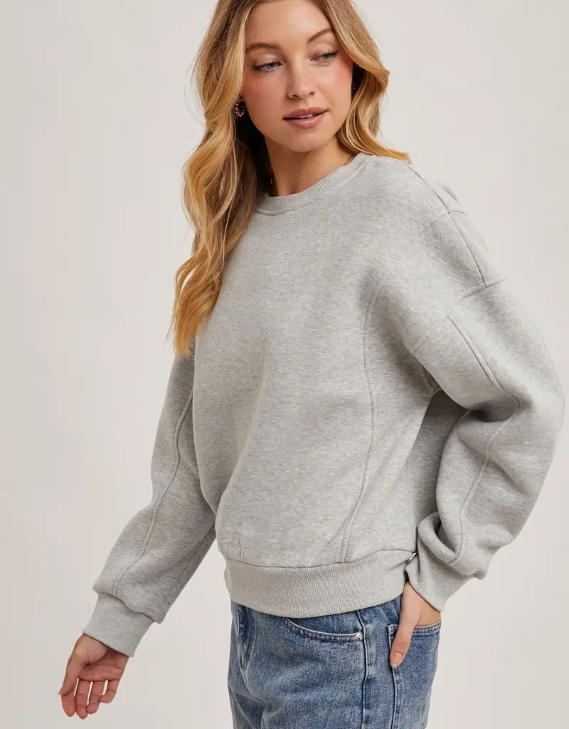509 Broadway Crew Neck Oversized Sweatshirt