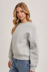 509 Broadway Crew Neck Oversized Sweatshirt