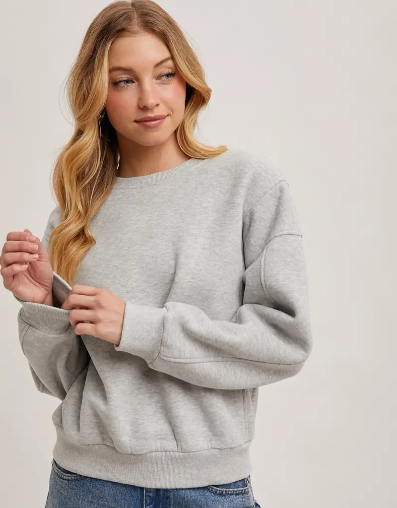 509 Broadway Crew Neck Oversized Sweatshirt