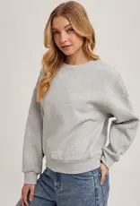 509 Broadway Crew Neck Oversized Sweatshirt