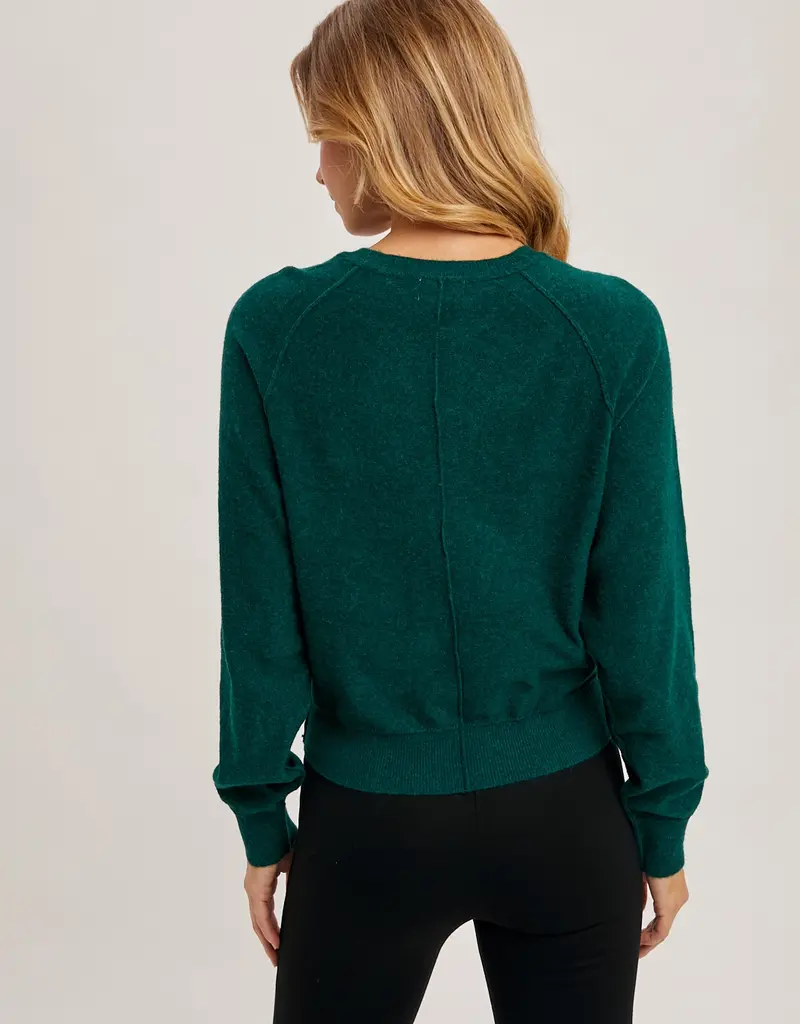 509 Broadway Half Button Knit Sweater