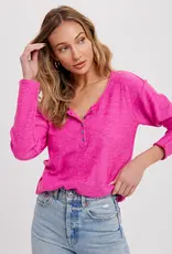 509 Broadway Sweater Henley Top