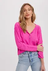 509 Broadway Sweater Henley Top