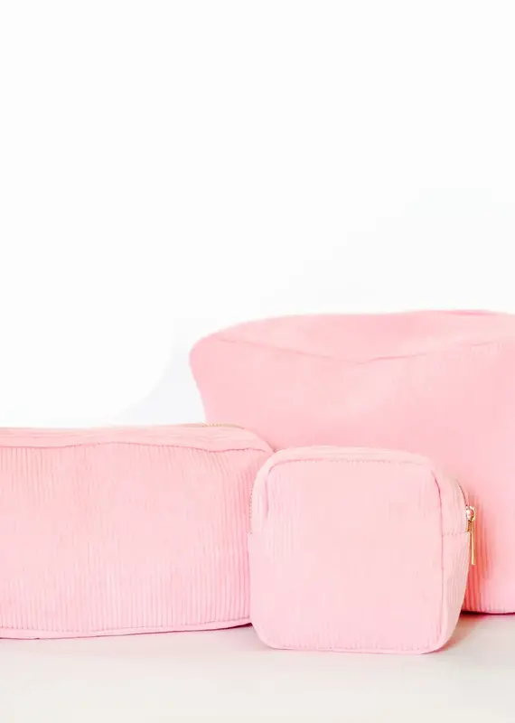 509 Broadway Medium Corduroy Makeup Bag