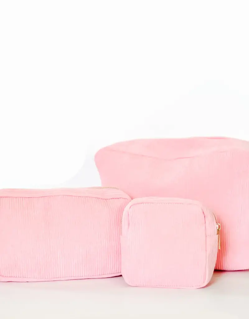 509 Broadway Medium Corduroy Makeup Bag