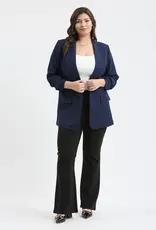 509 Broadway Plus Ruched Sleeve Blazer