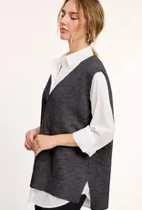 509 Broadway Oversized Soft Knit Sweater Vest