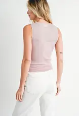 509 Broadway Sweetheart Neck Knit Tank Top