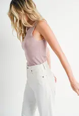509 Broadway Sweetheart Neck Knit Tank Top