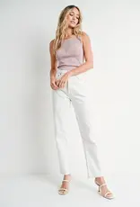 509 Broadway Sweetheart Neck Knit Tank Top