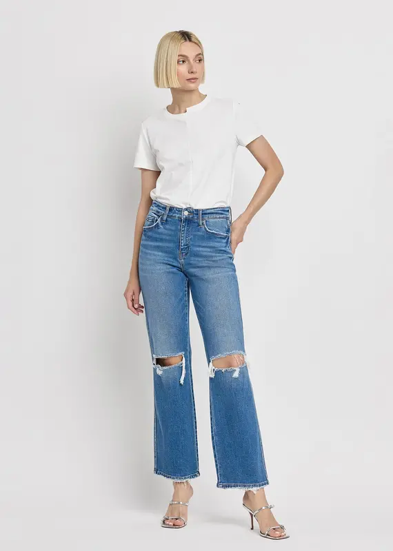 509 Broadway High Rise Slime Wide Jean