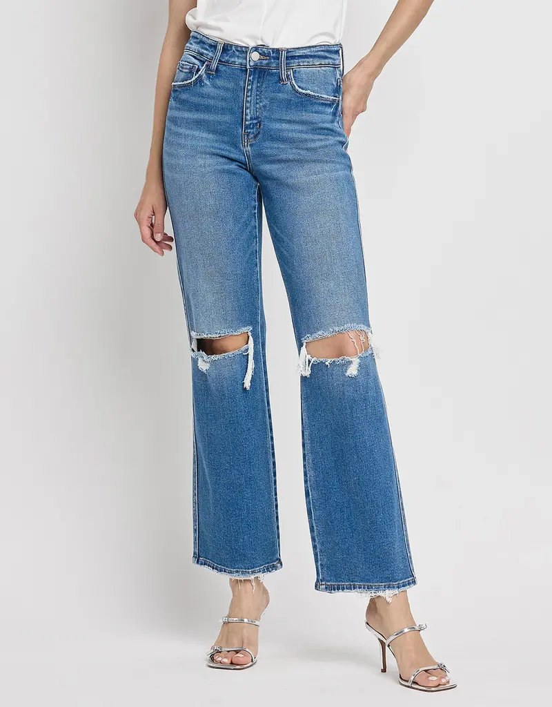 509 Broadway High Rise Slime Wide Jean