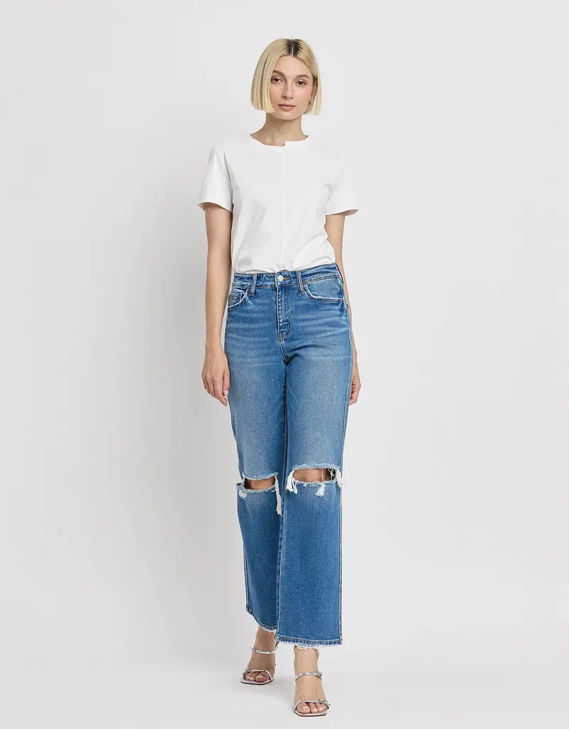 509 Broadway High Rise Slime Wide Jean