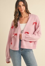 509 Broadway Bow Detail Open Sweater