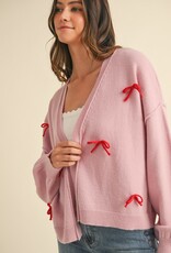 509 Broadway Bow Detail Open Sweater