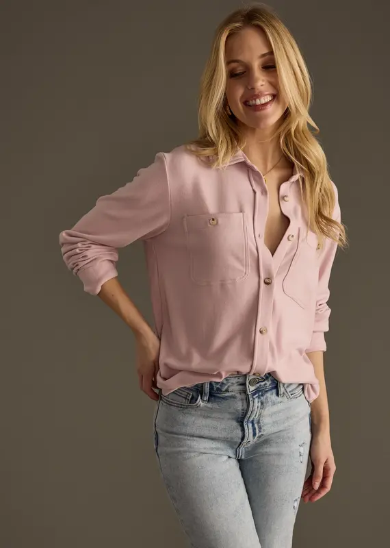 509 Broadway Soft Button Down Top