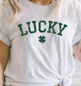 509 Broadway Lucky Shamrock Graphic Tee
