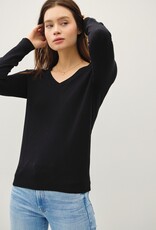 509 Broadway Classic V-Neck Solid Sweater